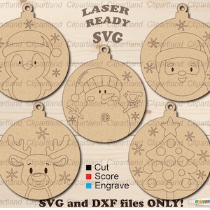 NATYCHMIASTOWE pobranie. Zestaw do malowania SVG. Vintage Christmas plywood ornament DIY paintable bundle. Plik do cięcia SVG do lasera. O_4.