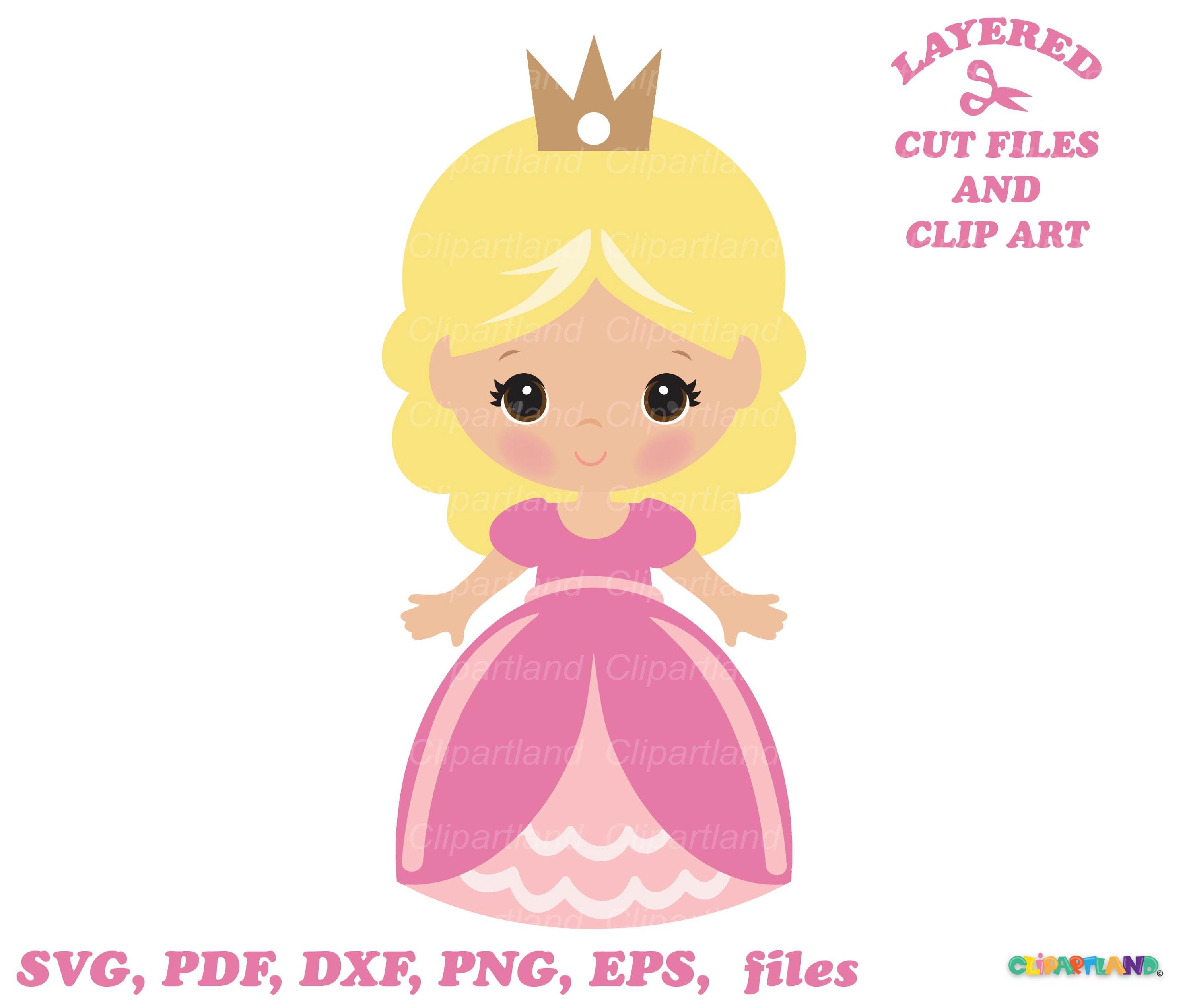 Princess Mini Svg INSTANT Download. Little Princess Svg, Dxf Cut Files and Clip Art ...
