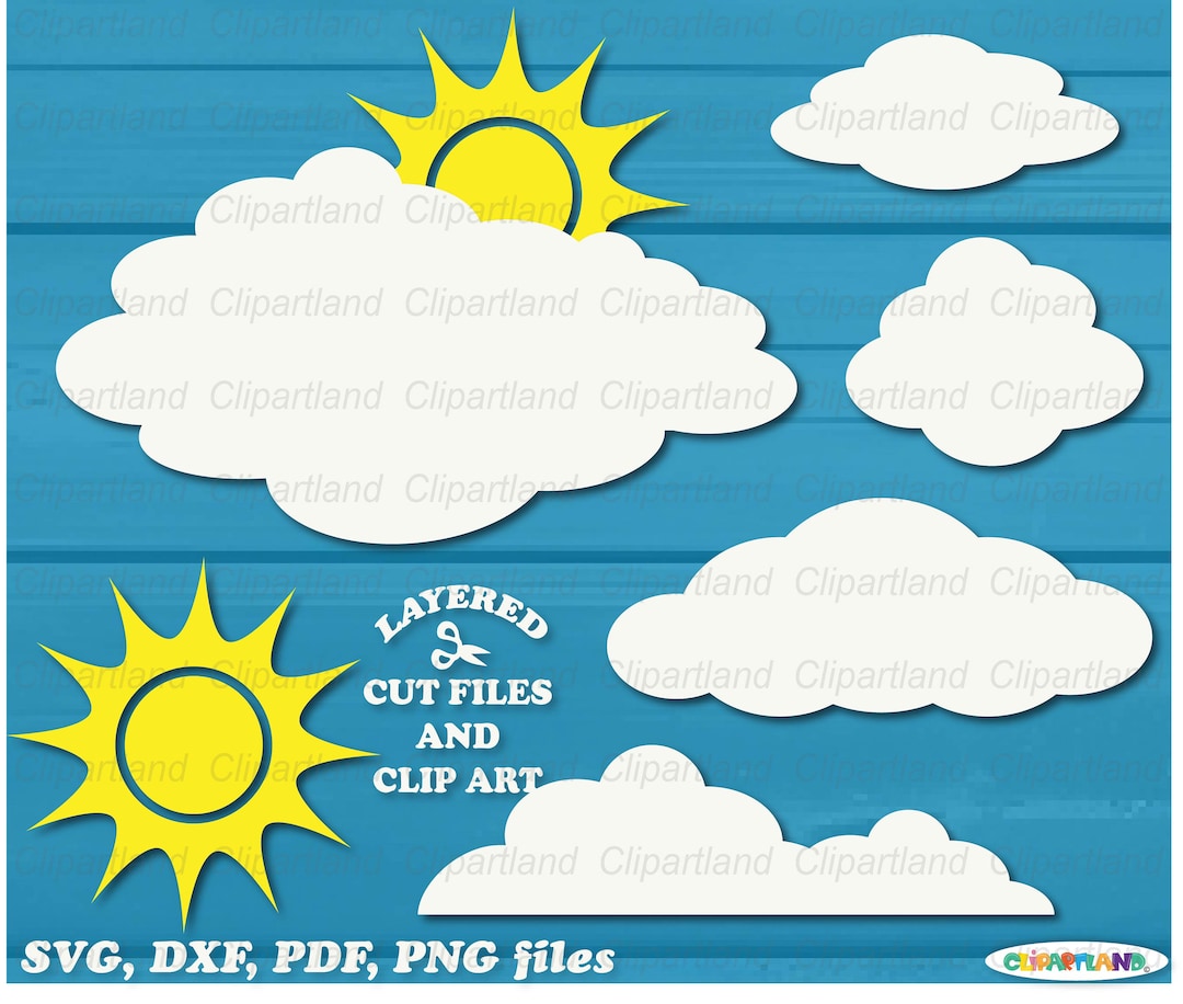 INSTANT Download. Clouds Bundle Svg Cut Files. Personal and Commercial ...