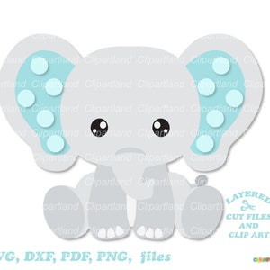 すぐにダウンロードできます。かわいい座っている男の子の象の SVG カット ファイルとクリップ アート ファイル。商用ライセンスが含まれています! E_5。