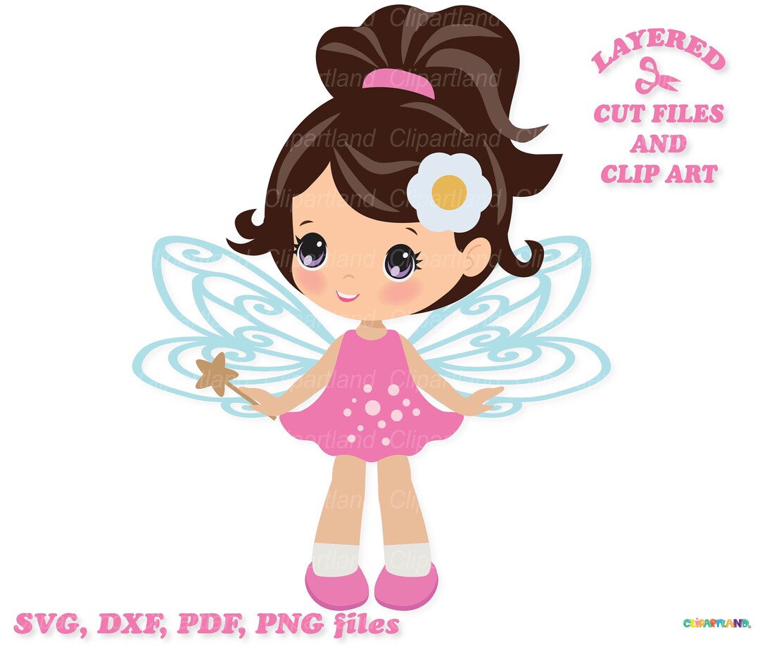 INSTANT Download. Cute Fairy Cut File and Clip Art. Personal and ...