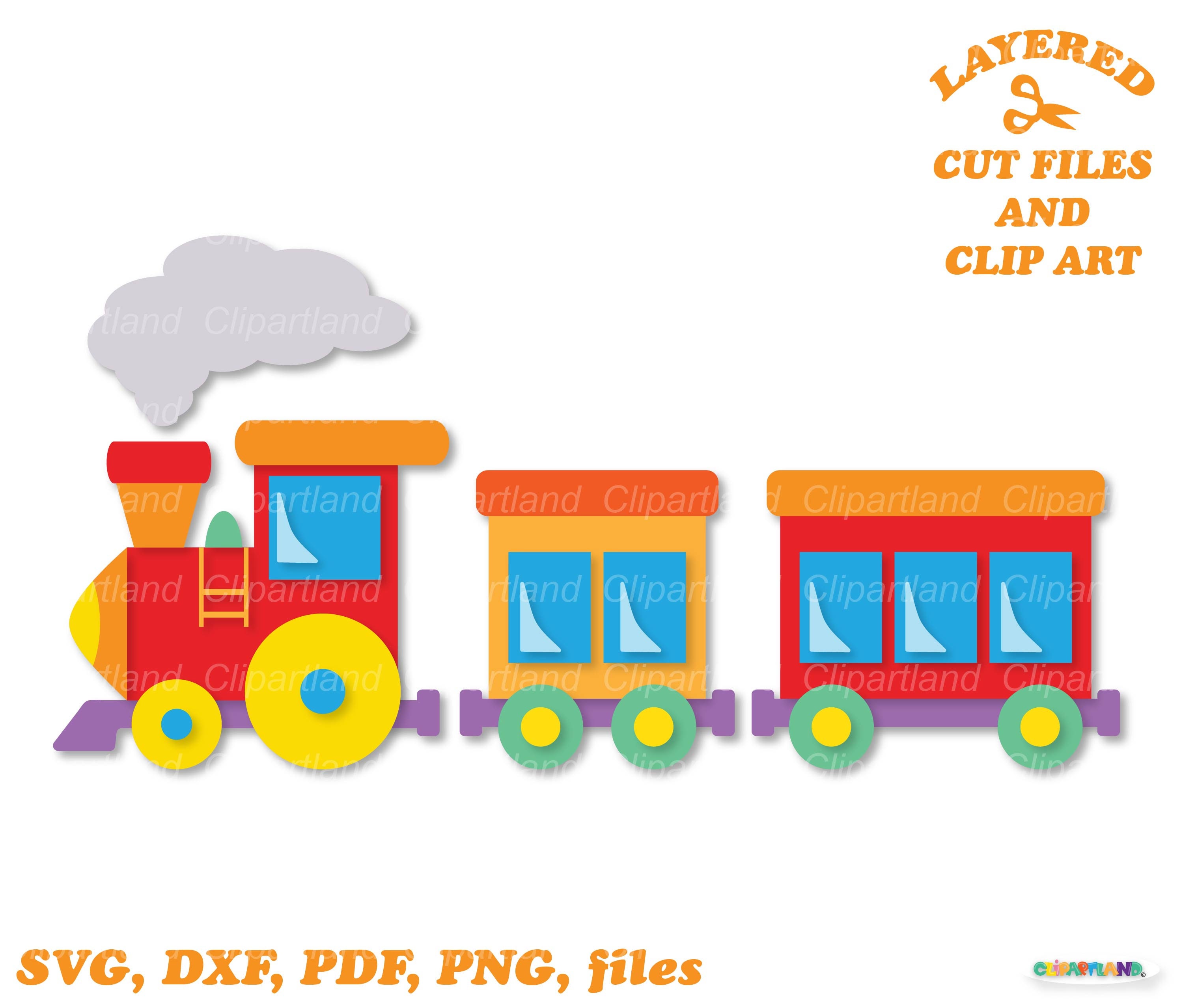 Cute train clip art - Etsy México, image size:3000x2558