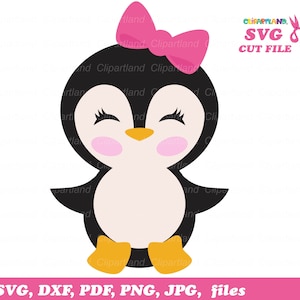 SOFORTIGER Download. Pinguin Mädchen überlagert svg geschnitten Datei und ClipArt. Pg_3. Persönliche und kommerzielle Nutzung.
