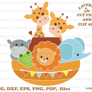 INSTANT Download. Cute Ark  svg cut file and clip art. Personal and commercial use. A_12.