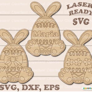 Descarga INMEDIATA. Kit de pintura SVG. Juego de huevos de Pascua para colorear. Archivo de corte SVG de una sola línea para láser. E_50.