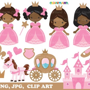 IN VENDITA IN VENDITA Download istantaneo. ClipArt carina principessa. CP_44 Uso personale e commerciale.