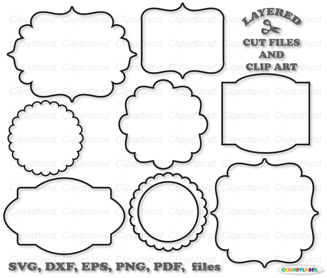Script Border Svg INSTANT Download. Borders Svg Cut Files. Rb_4. Personal and Commercial ...