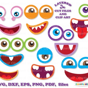 SOFORTIGER Download. Monster lächelndes Gesicht svg geschnitten Dateien. Cm_8. Persönliche und kommerzielle Nutzung.