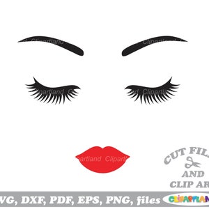 Descarga instantánea. ¡Se incluye licencia comercial hasta 1000 usos! Archivos cortados de rostro de mujer hermosa y imágenes prediseñadas. F_10.