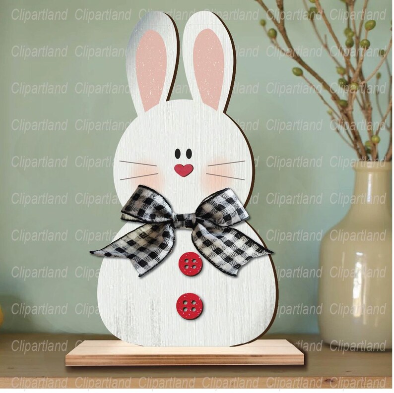 Easter Bunny Shelf Sitter Laser Cut File, SVG DXF EPS (digital Download ...