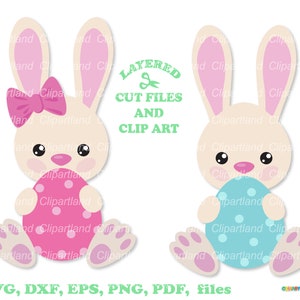 SOFORTIGER Download. Osterhase svg Schnittdatei und Clip Art. Kommerzielle Lizenz ist enthalten! B_39.
