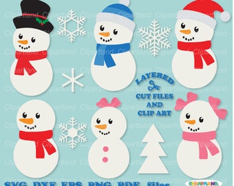 Cute Penguins SVG Cut File Kawaii Penguin Vector Cutting File Winter ...