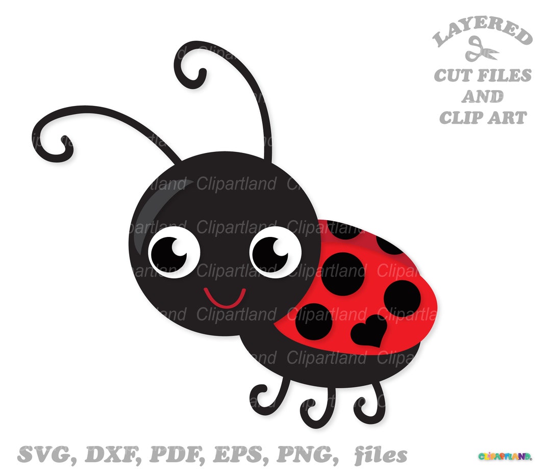 INSTANT Download. Cute Ladybug Svg Cut File and Clip Art. Personal and ...