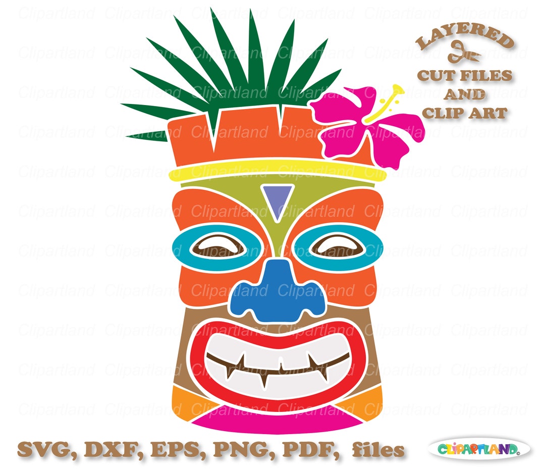 INSTANT Download. Tiki Mask Svg Cut File and Clip Art. Commercial ...