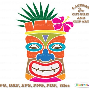 SOFORTIGER Download. Tiki Maske geschnitten Datei und Clip Art. Kommerzielle Lizenz ist inbegriffen ! Tm_5.