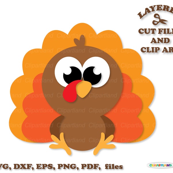 Cute Turkey Svg - Etsy