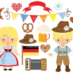 INSTANT Download.  Oktoberfest clip art. Co_1. Personal and commercial use.