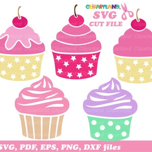 Descarga INSTANTÁNEA. Cupcake archivo cortado svg. Ccu_1. Uso personal y comercial.