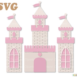 Download istantaneo. File di taglio SVG del castello. Uso personale e commerciale. C_14.