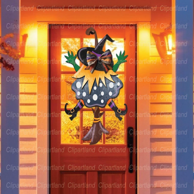 Halloween Witch Door Hanger SVG, Laser Cut File (digital Download) - Etsy