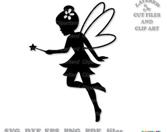Tuinfee silhouet gesneden bestanden en clipart (svg, pdf, png)