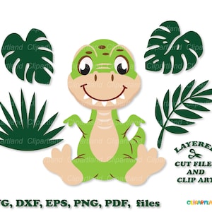 Download instantâneo. T-rex svg. Arquivo de corte e clipart svg de dinossauro bebê fofo sentado. Licença comercial incluída! D_49.