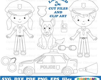 Descarga instantánea. La policía describe archivos cortados y imágenes prediseñadas. ¡La licencia comercial está incluida! P_3.