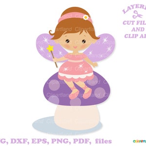 Téléchargement instantané. Jolie fille fée du jardin svg coupe fichiers et clipart. Usage personnel et commercial. F_28.