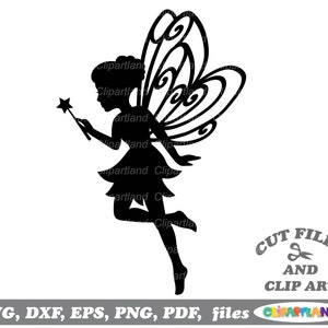 Téléchargement instantané. Une licence commerciale est incluse jusqu'à 500 utilisations ! Fichier de coupe svg et clipart de jolie fée du jardin. F_5.