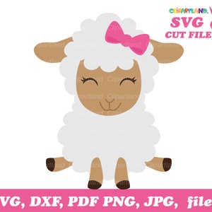 Download istantaneo. File di taglio SVG di pecore carine. ClipArt di pecora. Csh_3. Uso personale e commerciale.