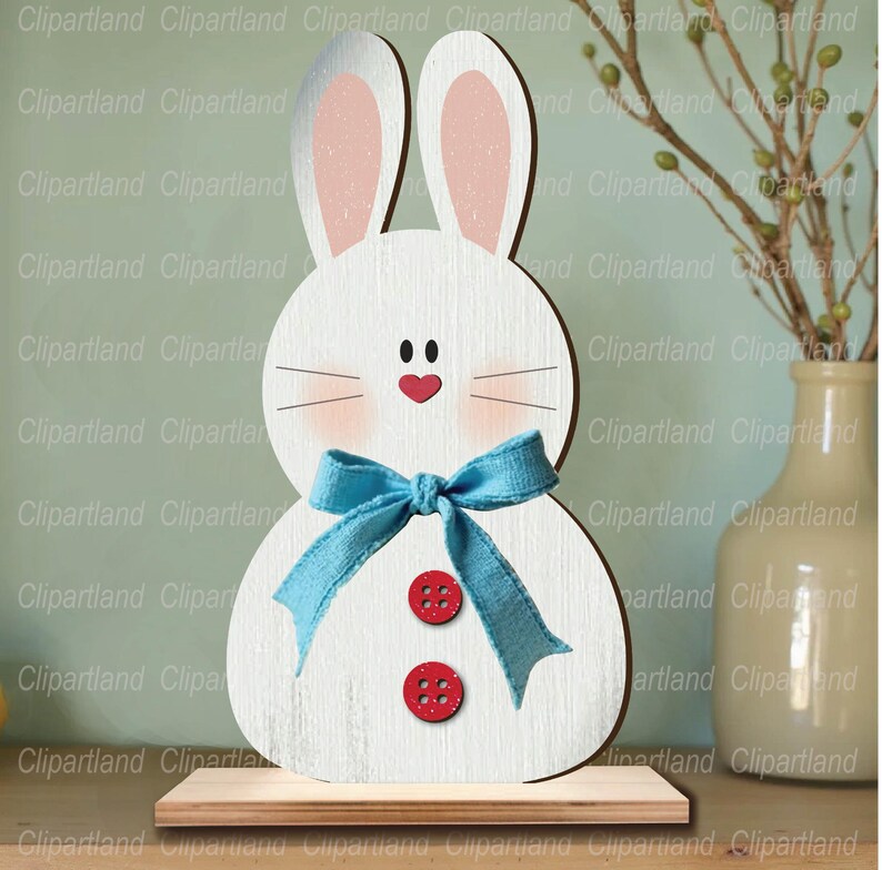 Easter Bunny Shelf Sitter Laser Cut File, SVG DXF EPS (digital Download ...