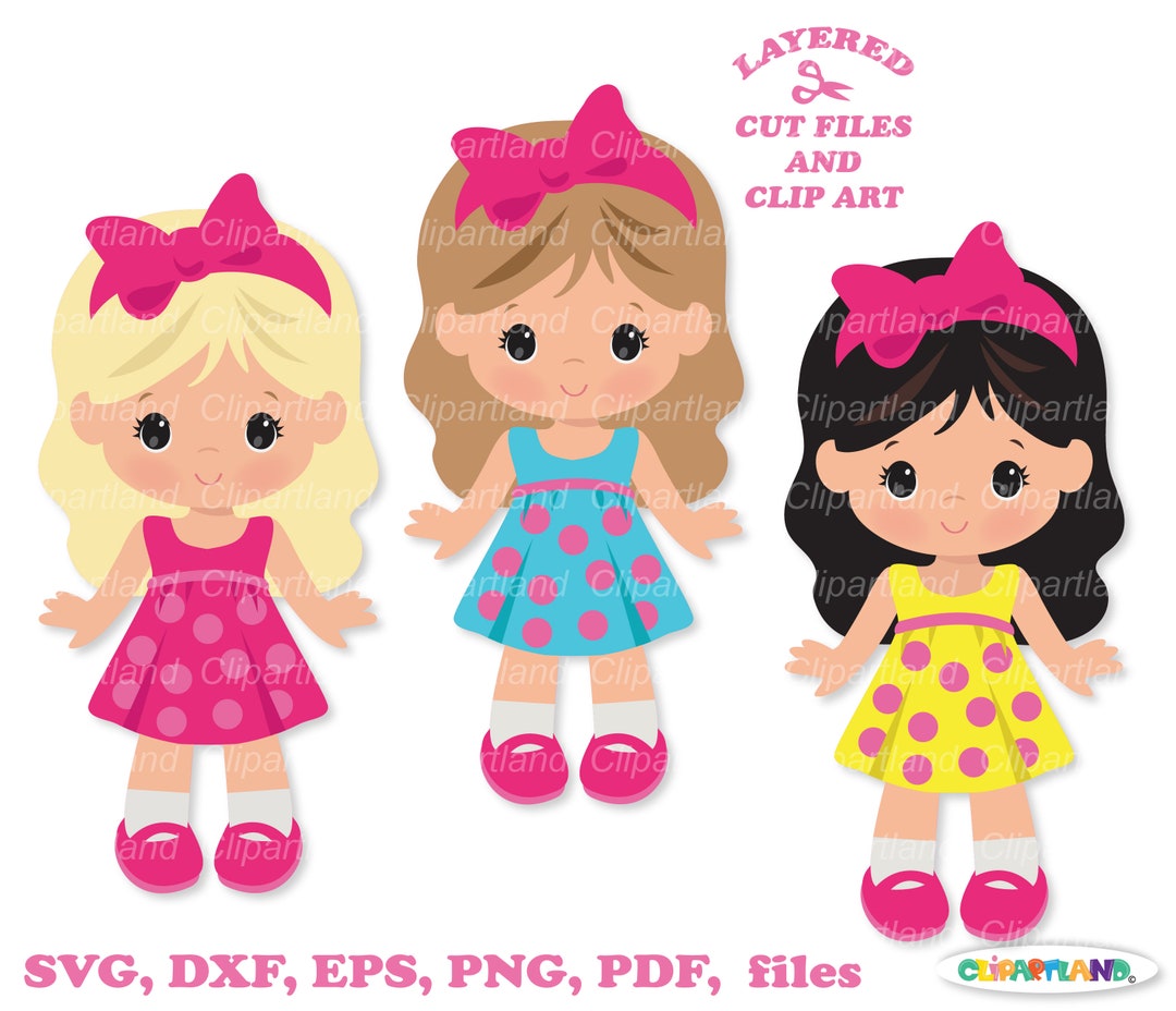 INSTANT Download. Cute Girl Svg Cut Files and Clip Art. Personal and ...