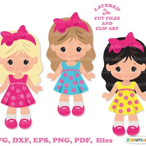 Descarga instantánea. Linda chica svg archivos cortados y imágenes prediseñadas. Uso personal y comercial. G_15.