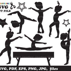 SOFORT DOWNLOAD. Gymnastik Mädchen SVG Schnittdatei. Cgym_32. Persönliche und kommerzielle Nutzung.