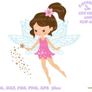 Téléchargement instantané. Mignonne petite fée couper des fichiers et des images clipart. La licence commerciale est incluse! F_38.