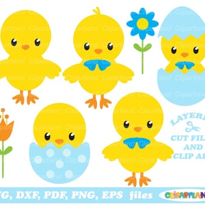 SOFORTIGER Download. Süsser Oster Huhn Junge svg Schnittdatei und Clip Art. Ekg_3. Persönliche und kommerzielle Nutzung.