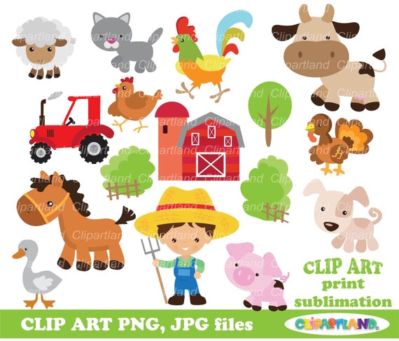 INSTANT Download. Farm Animals Clip Art. Cf_67_farm. Personal - Etsy INSTANT Download. Farm Animals Clip Art. Cf_67_farm. Personal - Etsy