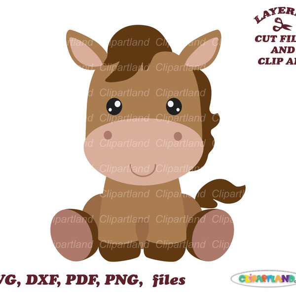 INSTANT Download. Cute sitting horse svg cut file and clip art. Commercial license is included up to 500 uses! H_1.