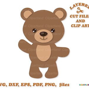 Download instantâneo. Arquivo de corte e clipart svg do ursinho taddy engraçado. B_2. Uso pessoal e comercial.