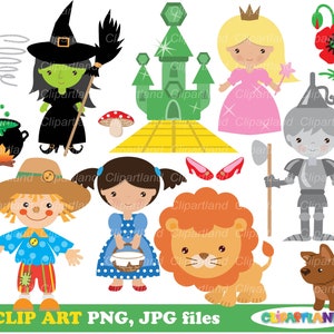 INSTANT DOWNLOAD. Wizard of Oz clip art. Cw_1. Personal and commercial use.