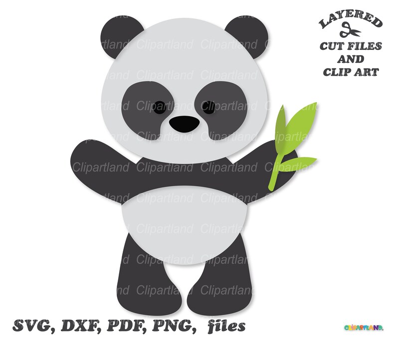 INSTANT Download. Cute Panda Bear Svg Cut Files and Clip Art. - Etsy