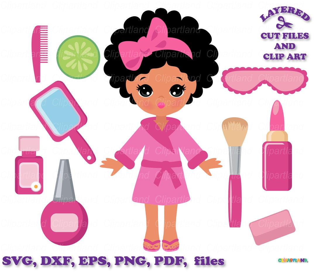 INSTANT Download. Cute Spa Girl Svg Cut Files. Personal and Commercial ...