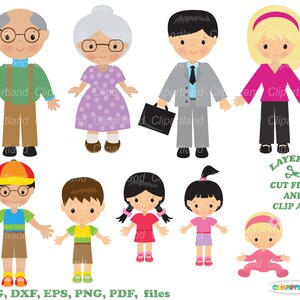 Descarga instantánea. Lindos archivos de corte svg familiares y imágenes prediseñadas. Uso personal y comercial. F_1.