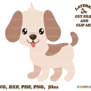 SOFORTIGER Download. Süßer kleiner Welpe Hund svg Schnittdatei. Persönliche und kommerzielle Nutzung. P_15.