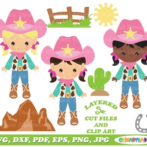 SOFORTIGER Download. Niedliche Cowgirl svg geschnitten Datei und ClipArt. Kommerzielle Lizenz ist enthalten bis zu 500 Verwendungen! Cg_6.