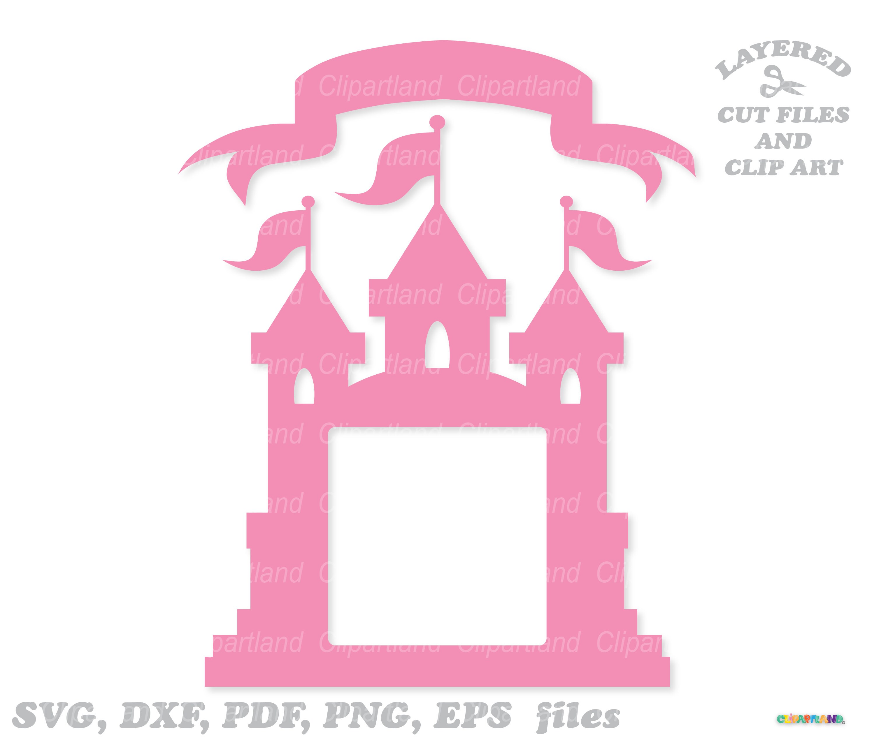 Castle Square Frame Castle Photo Frame SVG, Clipart Cut File (digital Download) - Etsy