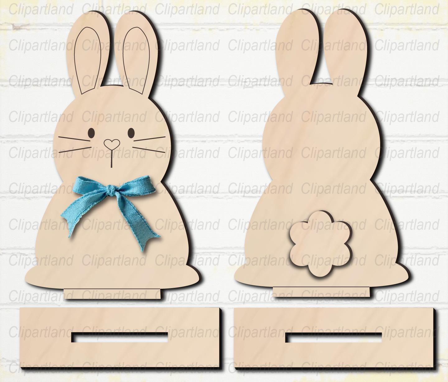 Easter Bunny Laser Cut File SVG (digital Download) - Etsy