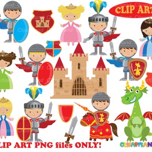 INSTANT Download. Knights clip art. Personal and commercial use. K_44.