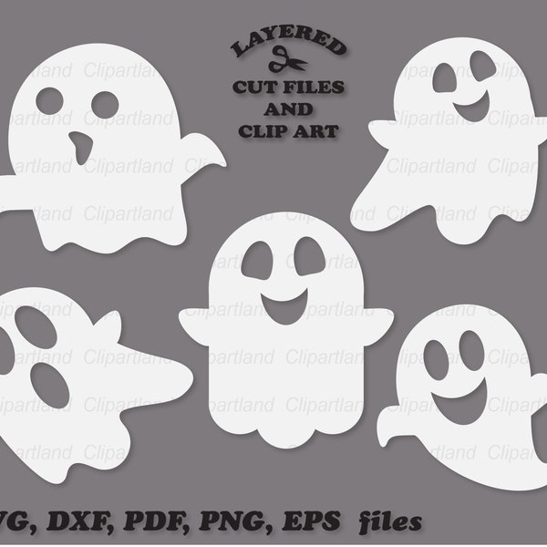 INSTANT Download. Halloween ghost svg cut files and clip art. Hg_10. Personal and commercial use.