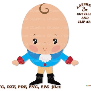 Download IMMEDIATO. Humpty Dumpty. File di taglio e clip art di simpatici personaggi di filastrocche. Uso personale e commerciale. H_3.